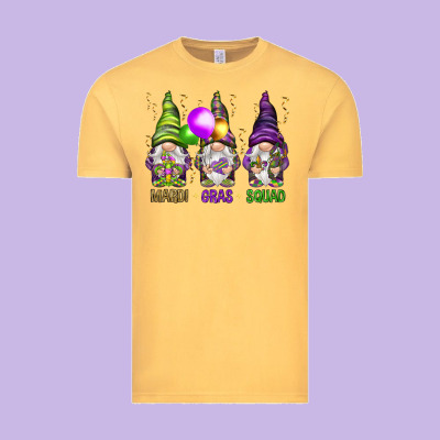Mardi Gras Squad With Gnomies Vintage Tee Designed By Howdyjamesfarm