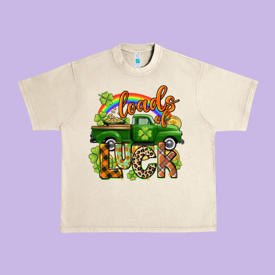 Loads Of Luck Urban Heavy Tee Designed By Cowgirlartshop