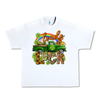 White Loads of luck Urban Heavy Tee - CowGirlArtShop