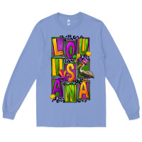 Colony Blue mardi gras louisiana Long Sleeve Tee - FaDigitalArtStudio