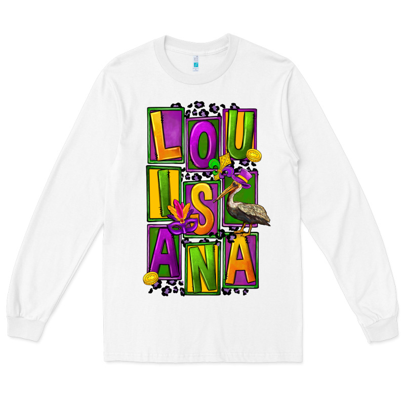 Mardi Gras Louisiana Long Sleeve Tee by FaDigitalArtStudio | Teevron