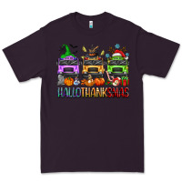 Plum hallothanksmas school bus Premium Tee - texasbilliewilder
