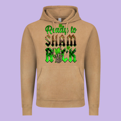 St. Patricks' Day Ready To Sham Rock Vintage Hoodie Designed By Oliviacreatesart