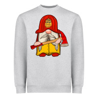 Heather Grey firefighter gnomes Heavyweight Sweatshirt - Artiststas