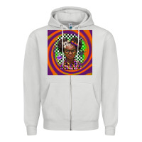 Dove Grey halloween african girl Zipper Hoodie - BarkalooDesign