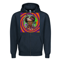 Navy halloween african girl Zipper Hoodie - BarkalooDesign