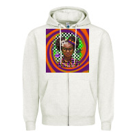 Oatmeal Heather halloween african girl Zipper Hoodie - BarkalooDesign