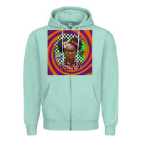 Seafoam halloween african girl Zipper Hoodie - BarkalooDesign