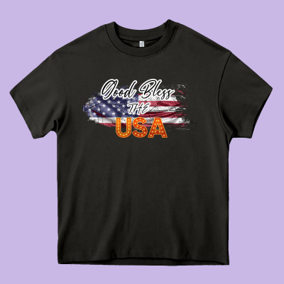 God Bless The Usa Heavy Core Tee Designed By Bettercallsaul