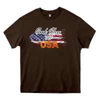 Chocolate Brown God Bless The USA Heavy Core Tee - Bettercallsaul