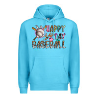 Ocean Blue happy easter day baseball Premium Hoodie - CowhideDigitalArt