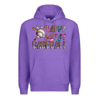 Purple happy easter day baseball Premium Hoodie - CowhideDigitalArt