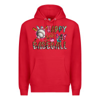 Red happy easter day baseball Premium Hoodie - CowhideDigitalArt