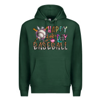 Sports Green happy easter day baseball Premium Hoodie - CowhideDigitalArt