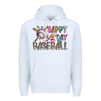 White happy easter day baseball Premium Hoodie - CowhideDigitalArt