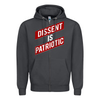 Smoke DISSENT IS PATRIOTIC Political Meme Raglan Baseball Tee Zipper Hoodie - maiPhamDesign