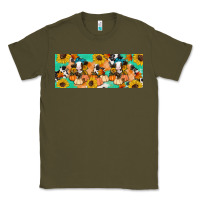 Army Green Cow fall pumpkin Classic Tee - Artiststas
