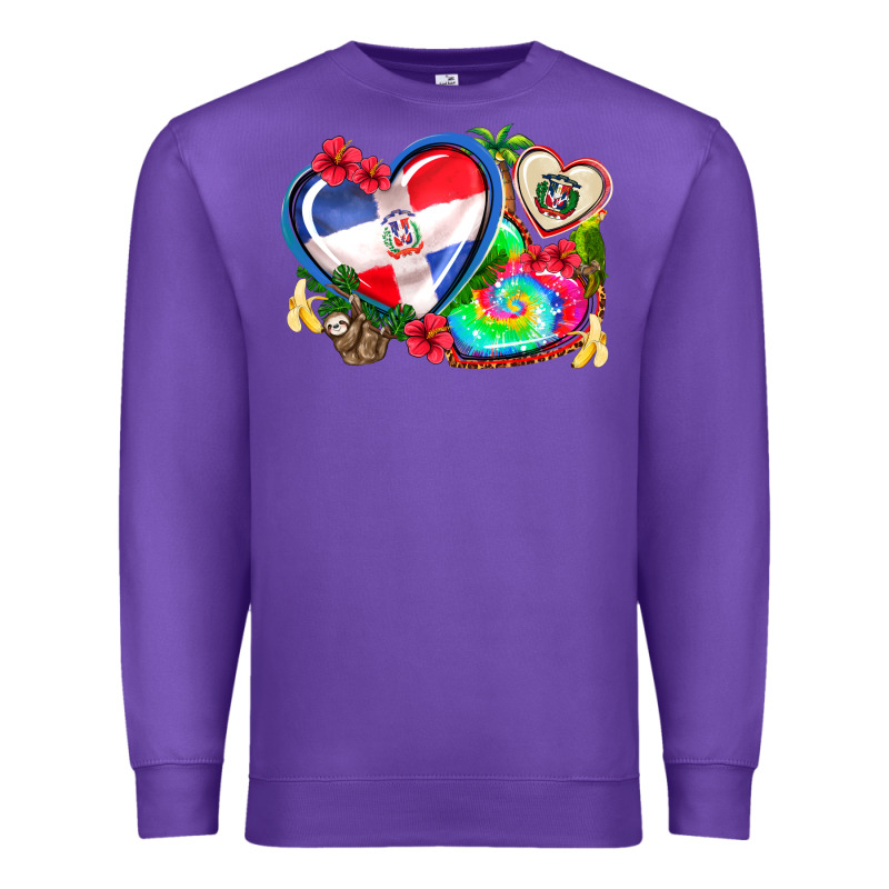 Western Leopard  Dominican Republic  Hearts Premium Sweatshirt by AdoDesignShop | Teevron