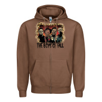 Chestnut the boys of fall leopard pattern bleached halloween murder t shirt Zipper Hoodie - maiPhamDesign