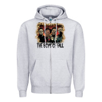Heather Grey the boys of fall leopard pattern bleached halloween murder t shirt Zipper Hoodie - maiPhamDesign