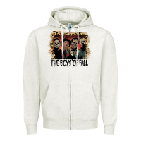 Oatmeal Heather the boys of fall leopard pattern bleached halloween murder t shirt Zipper Hoodie - maiPhamDesign