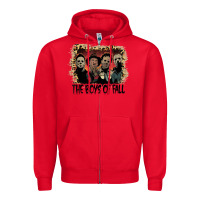 Red the boys of fall leopard pattern bleached halloween murder t shirt Zipper Hoodie - maiPhamDesign