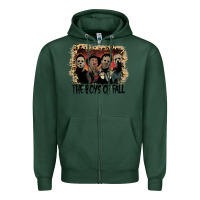 Sports Green the boys of fall leopard pattern bleached halloween murder t shirt Zipper Hoodie - maiPhamDesign