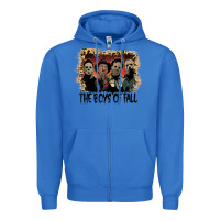 True Royal the boys of fall leopard pattern bleached halloween murder t shirt Zipper Hoodie - maiPhamDesign