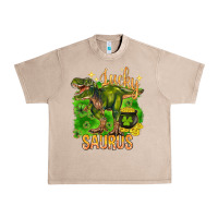 French Oak St. Patrick's day lucky Saurus Urban Heavy Tee - HowdyJamesFarm