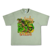 Oil Green St. Patrick's day lucky Saurus Urban Heavy Tee - HowdyJamesFarm