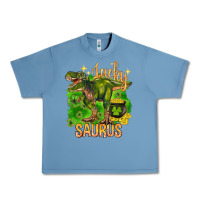 Pebble Blue St. Patrick's day lucky Saurus Urban Heavy Tee - HowdyJamesFarm