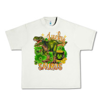 Pistachio St. Patrick's day lucky Saurus Urban Heavy Tee - HowdyJamesFarm