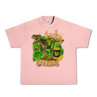 Salmon St. Patrick's day lucky Saurus Urban Heavy Tee - HowdyJamesFarm