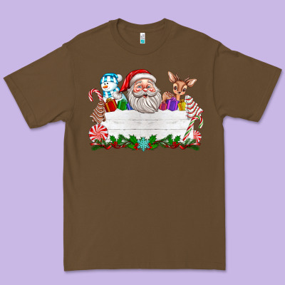 Custom Name Christmas Premium Tee Designed By Texasbilliewilder