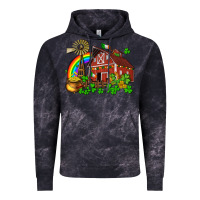 Cloud Black St. Patrick's farm with gold Vintage Hoodie - OliviaCreatesArt
