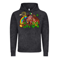 Vintage Black St. Patrick's farm with gold Vintage Hoodie - OliviaCreatesArt