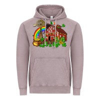 Vintage Zinc St. Patrick's farm with gold Vintage Hoodie - OliviaCreatesArt