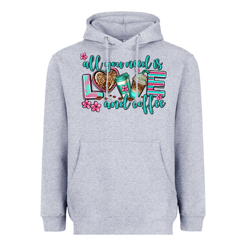 All You Need Is Love And Coffee Heavyweight Hoodie by AdoDesignShop | Teevron