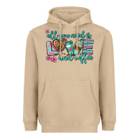 Mushroom all you need is love and coffee Heavyweight Hoodie - AdoDesignShop