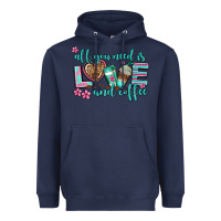 Navy all you need is love and coffee Heavyweight Hoodie - AdoDesignShop