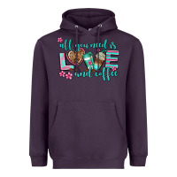 Plum all you need is love and coffee Heavyweight Hoodie - AdoDesignShop