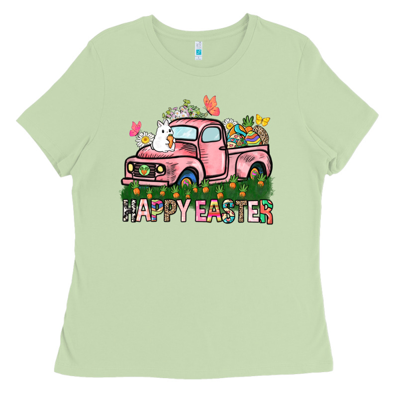 Happy Easter Day Truck Ladies Tee by HowdyJamesFarm | Teevron