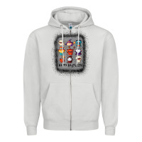 Dove Grey halloween funny set ghost mummy witch vampire and pumpkin t shirt Zipper Hoodie - maiPhamDesign