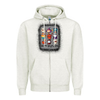 Oatmeal Heather halloween funny set ghost mummy witch vampire and pumpkin t shirt Zipper Hoodie - maiPhamDesign
