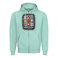 Seafoam halloween funny set ghost mummy witch vampire and pumpkin t shirt Zipper Hoodie - maiPhamDesign