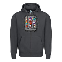 Smoke halloween funny set ghost mummy witch vampire and pumpkin t shirt Zipper Hoodie - maiPhamDesign