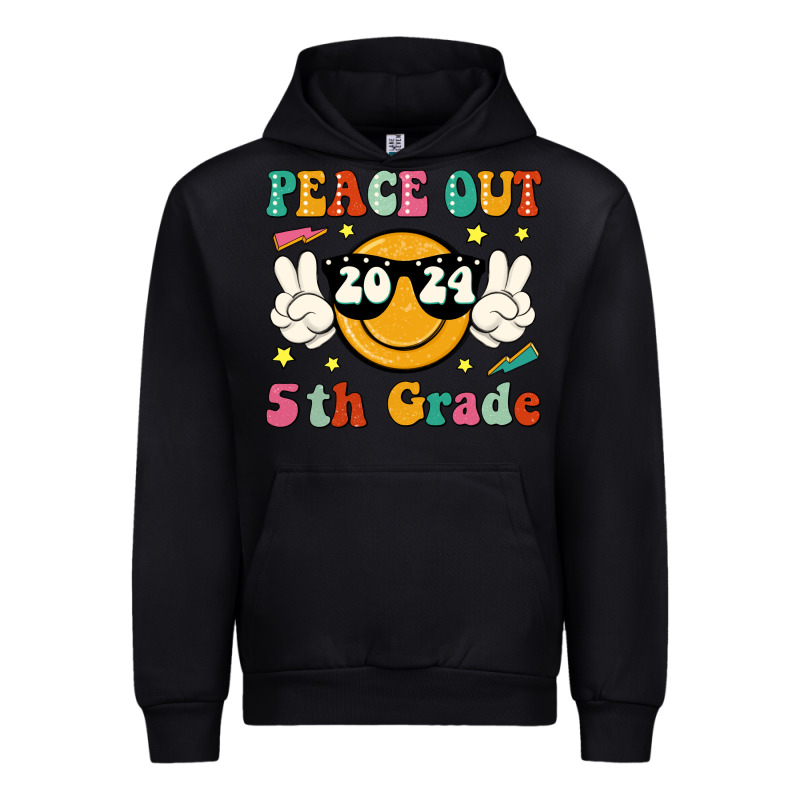 Peace Out 2024 5th Grade Urban Hoodie by JahusDesignShop | Teevron