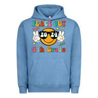 Pigment Pebble Blue peace out 2024 5th grade Urban Hoodie - JahusDesignShop