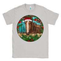 Moon Dust Brown Horse Christmas Classic Tee - RanaPortraitStore