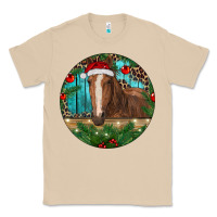 Mushroom Brown Horse Christmas Classic Tee - RanaPortraitStore
